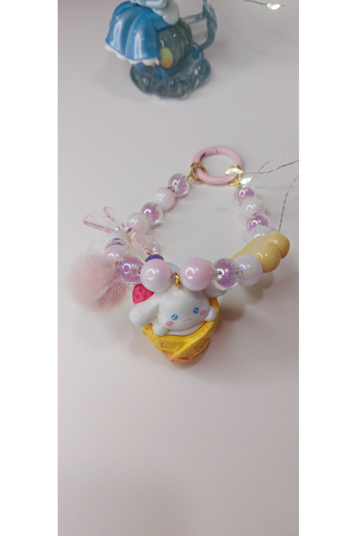 Külahlı Cinnamoroll Çanta Süsü