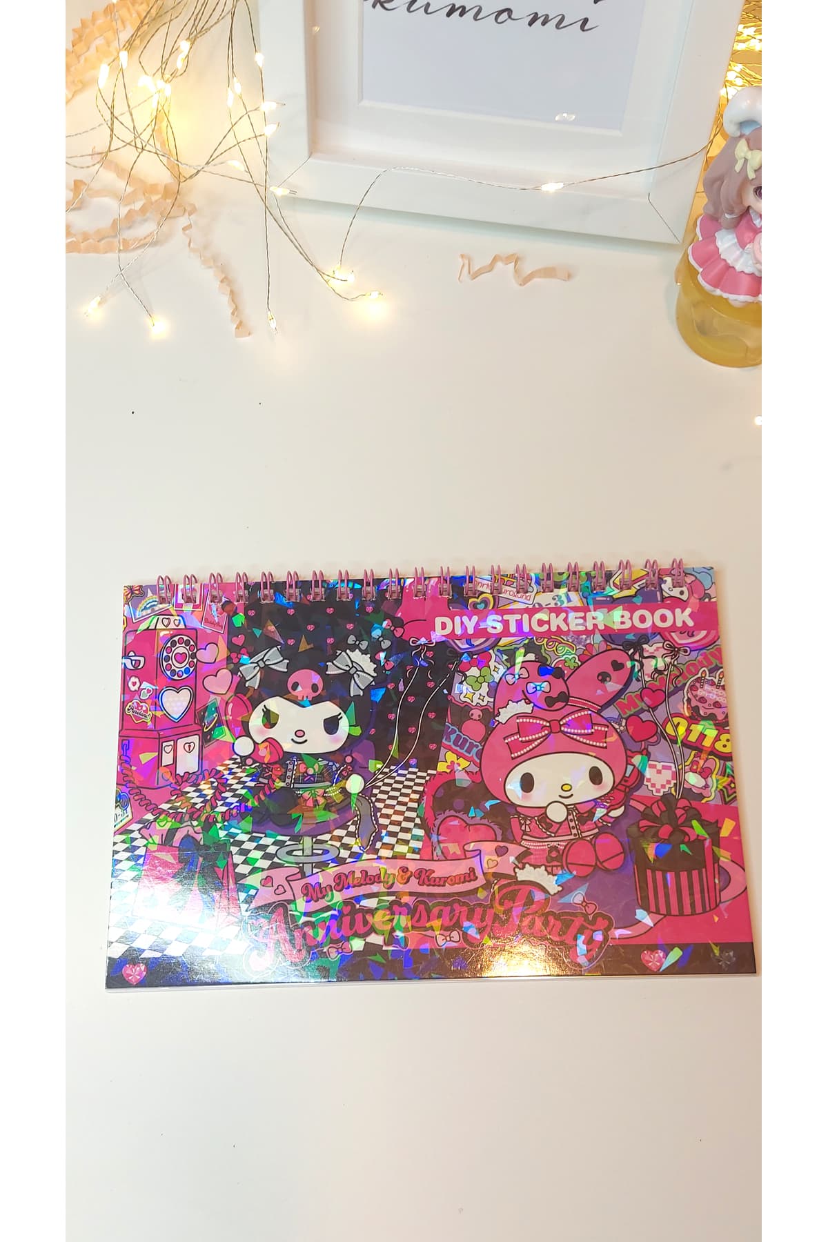Sanrio My Melody & Kuromi DIY Sticker defter
